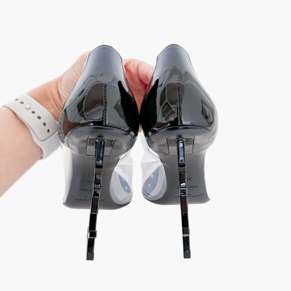 Saint Laurent Opyum 110 YSL Pump EU 39.5 US 9.5 Clear Transparent PVC High Heel - Picture 6 of 14